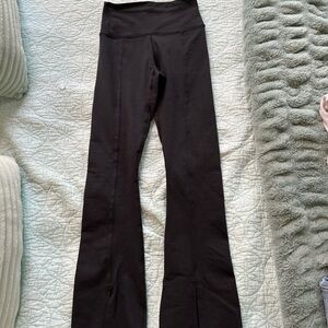 Aerie Black Mini Flared Leggings